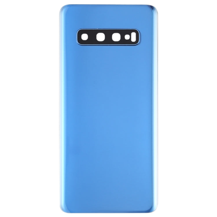 For Galaxy S10 Battery Back Cover with Camera Lens (Blue)