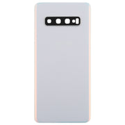 For Galaxy S10 Battery Back Cover with Camera Lens (White)