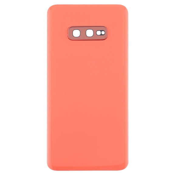 For Galaxy S10e Battery Back Cover with Camera Lens (Pink)