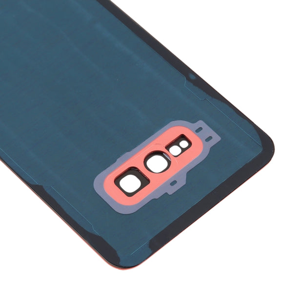 For Galaxy S10e Battery Back Cover with Camera Lens (Pink)