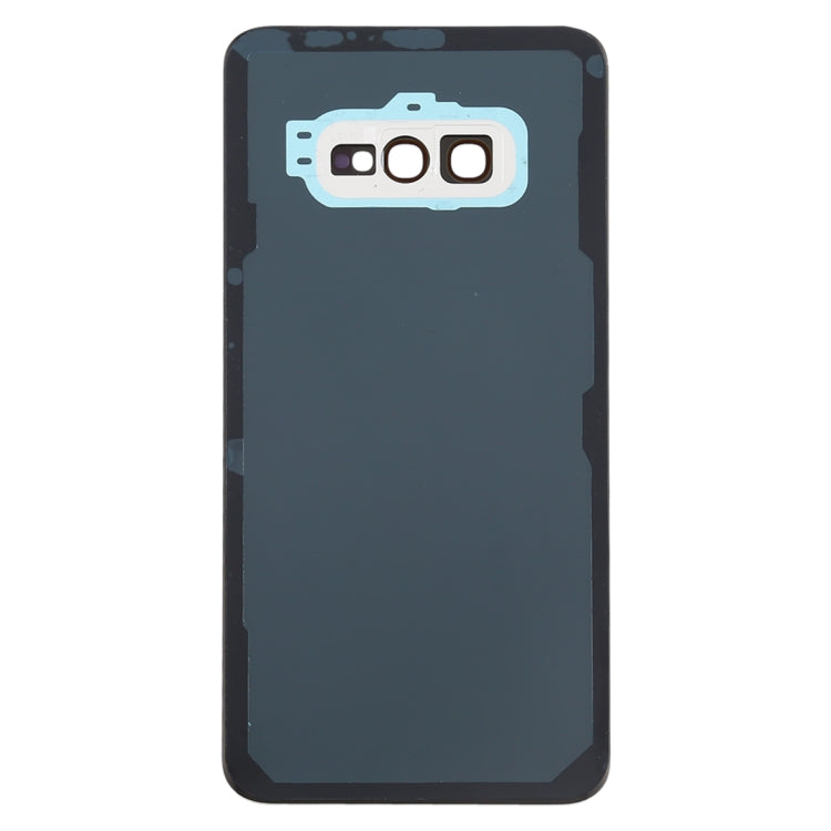 For Galaxy S10e Battery Back Cover with Camera Lens (White)