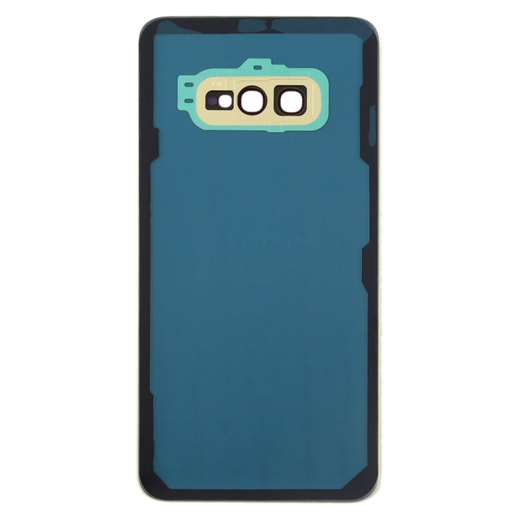 For Galaxy S10e Battery Back Cover with Camera Lens (Yellow)