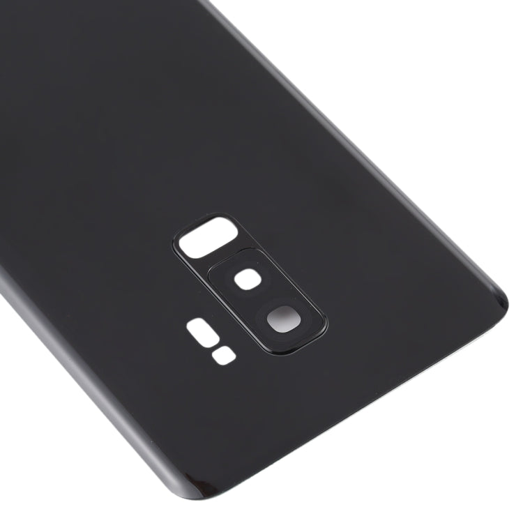 For Galaxy S9+ Battery Back Cover with Camera Lens (Black)