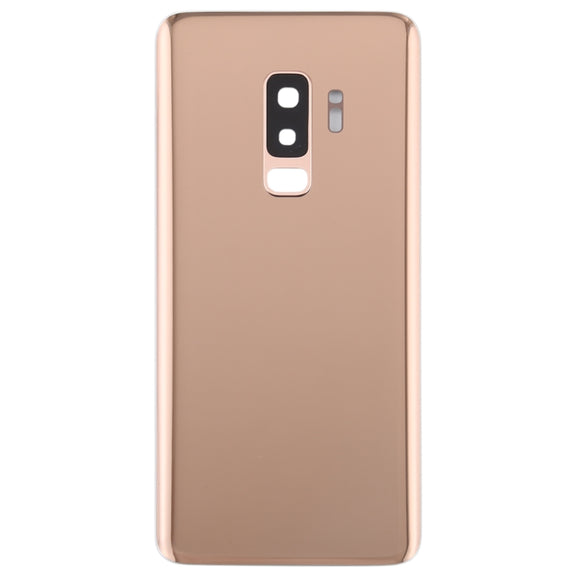For Galaxy S9+ Battery Back Cover with Camera Lens (Gold)