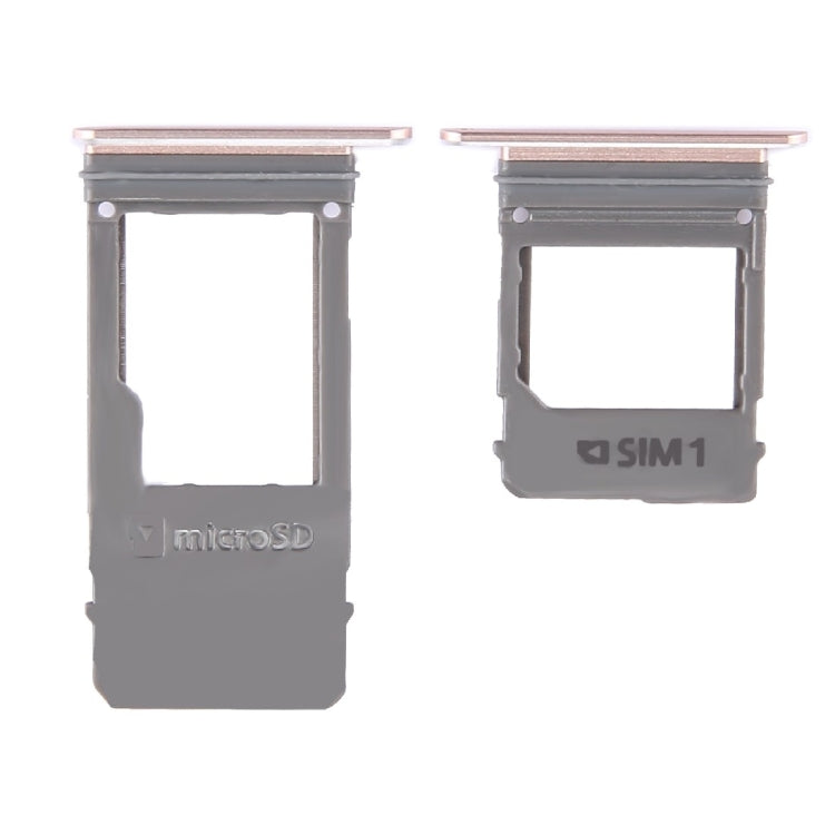 For Galaxy A5 (2017) / A520 & A7 (2017) / A720 SIM Card Tray + Micro SD Card Tray, Single Card (Pink)