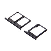 For Galaxy C9 Pro / C9000 SIM Card Tray + Micro SD Card Tray (Black)