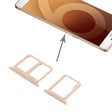 For Galaxy C9 Pro / C9000 SIM Card Tray + Micro SD Card Tray (Gold) - Other Galaxy Parts by PMc TechLife | Online Shopping South Africa | PMc TechLife | Buy Now Pay Later Mobicred