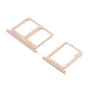 For Galaxy C9 Pro / C9000 SIM Card Tray + Micro SD Card Tray (Gold)