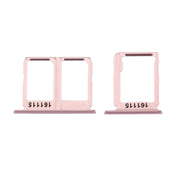 For Galaxy C9 Pro / C9000 SIM Card Tray + Micro SD Card Tray (Rose Gold)