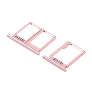 For Galaxy C9 Pro / C9000 SIM Card Tray + Micro SD Card Tray (Rose Gold)