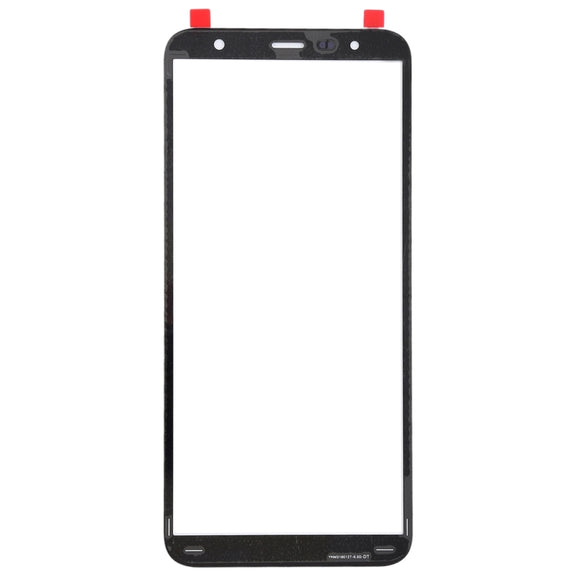 For Galaxy J4+ / J6+ / J610 Front Screen Outer Glass Lens (Black)
