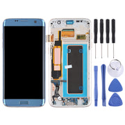 Original Super AMOLED Material LCD Screen and Digitizer Full Assembly(with Frame / Charging Port Flex Cable / Power Button Flex Cable / Volume Button Flex Cable) for Galaxy S7 Edge / G935F / G935FD(Blue)