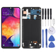 Original Super AMOLED LCD Screen  for Galaxy A50 Digitizer Full Assembly with Frame(Black) - free shipping - PMc TechLife - Order now!