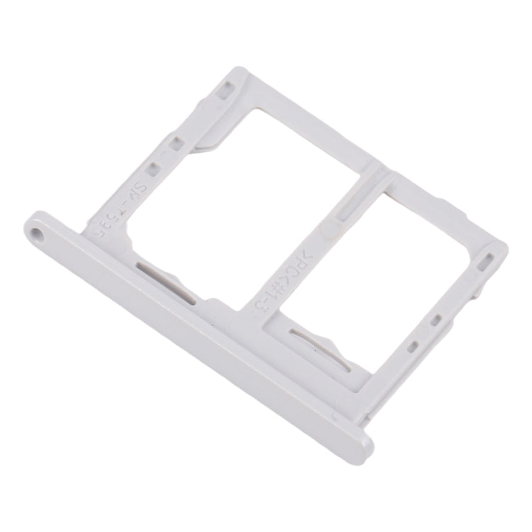 For Galaxy Tab A 10.5 inch T595 4G SIM Card Tray + Micro SD Card Tray (White)