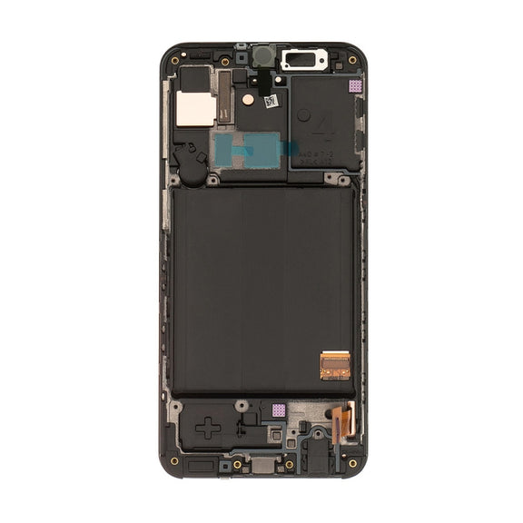 Original Super AMOLED LCD Screen with Frame for Galaxy A40 SM-A405F with Digitizer Full Assembly (Black)