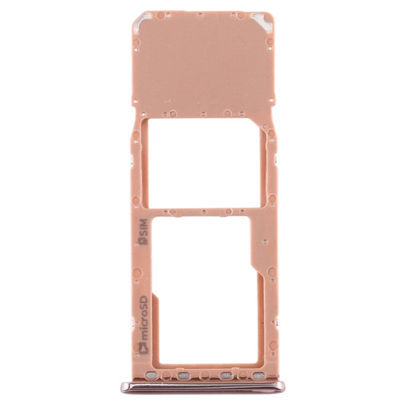 For Galaxy A7 (2018) / A750F SIM Card Tray + Micro SD Card Tray (Gold)
