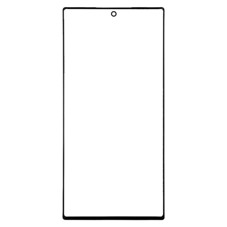 For Galaxy Note 10 Front Screen Outer Glass Lens (Black)