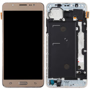 TFT LCD Screen for Galaxy J7 (2016) / J710F Digitizer Full Assembly with Frame (Gold)