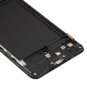 Original Super AMOLED LCD Screen for Galaxy A71 Digitizer Full Assembly with Frame (Black)