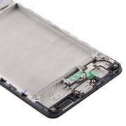 For Samsung Galaxy A21s  Front Housing LCD Frame Bezel Plate (Black)
