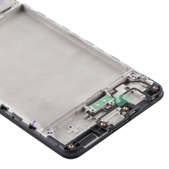 For Samsung Galaxy A21s  Front Housing LCD Frame Bezel Plate (Black)
