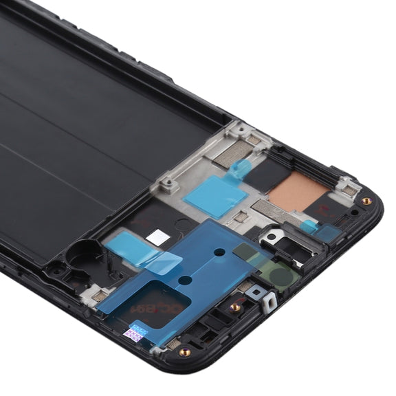 TFT LCD Screen for Samsung Galaxy A50 Digitizer Full Assembly with Frame (Not Supporting Fingerprint Identification)(Black)