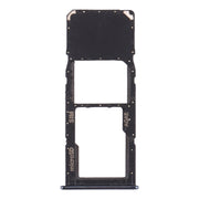 For Samsung Galaxy A71 / A715 SIM Card Tray + Micro SD Card Tray (Black)
