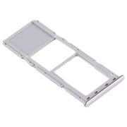 For Samsung Galaxy A71 / A715 SIM Card Tray + Micro SD Card Tray (Silver)