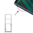 For Samsung Galaxy A51 / A515 SIM Card Tray + SIM Card Tray + Micro SD Card Tray (Silver) - free shipping - PMc TechLife - Order now!