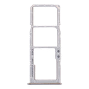 For Samsung Galaxy A51 / A515 SIM Card Tray + SIM Card Tray + Micro SD Card Tray (Silver)