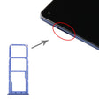For Samsung Galaxy A21s SIM Card Tray + SIM Card Tray + Micro SD Card Tray (Blue) - free shipping - PMc TechLife - Order now!
