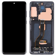 Original Super AMOLED LCD Screen for Samsung Galaxy S20+ 5G SM-G986B/G985 Digitizer Full Assembly with Frame (Black)