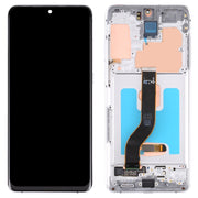 Original Super AMOLED LCD Screen for Samsung Galaxy S20+ 5G SM-G986B/G985 Digitizer Full Assembly with Frame (Silver)