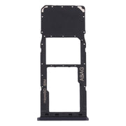 For Samsung Galaxy A21s SIM Card Tray + Micro SD Card Tray (Black)