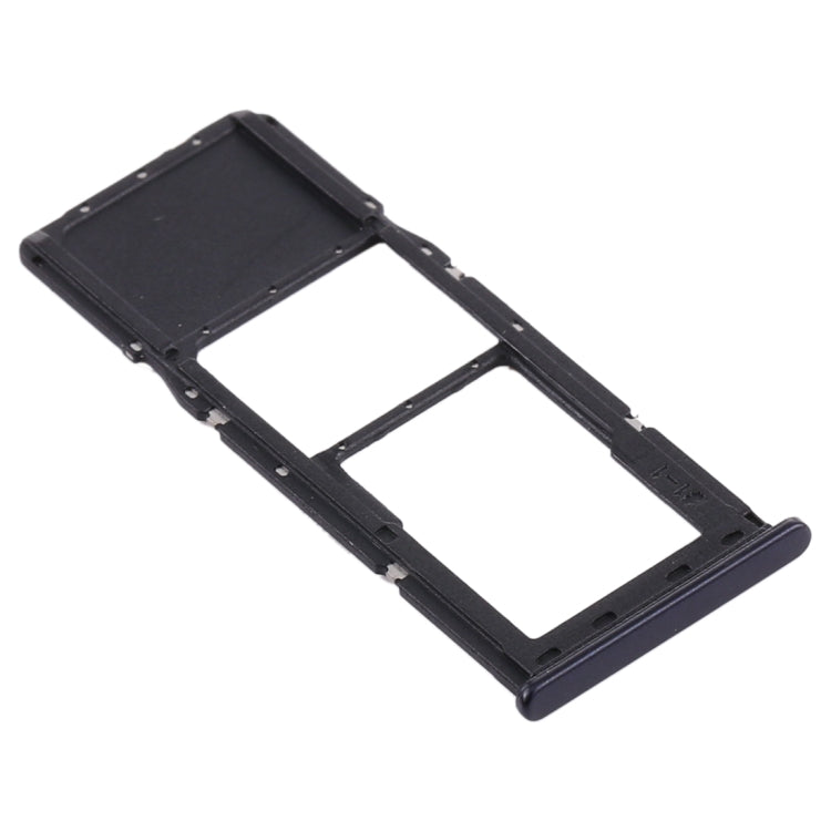 For Samsung Galaxy A21s SIM Card Tray + Micro SD Card Tray (Black)