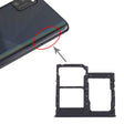 For Samsung Galaxy A41 / A415 SIM Card Tray + SIM Card Tray + Micro SD Card Tray (Black) - free shipping - PMc TechLife - Order now!