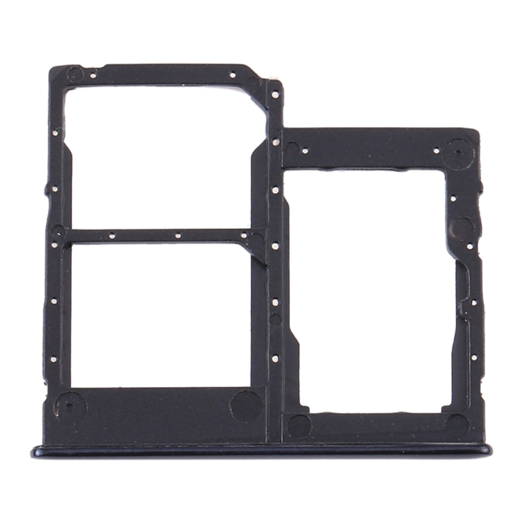 For Samsung Galaxy A41 / A415 SIM Card Tray + SIM Card Tray + Micro SD Card Tray (Black)