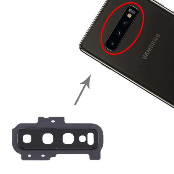 For Samsung Galaxy S10+ 10pcs Camera Lens Cover (Black)