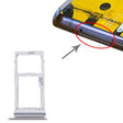 For Samsung Galaxy Note 10 Lite SM-N770 SIM Card Tray + SIM Card Tray / Micro SD Card Tray (Silver) - free shipping - PMc TechLife - Order now!