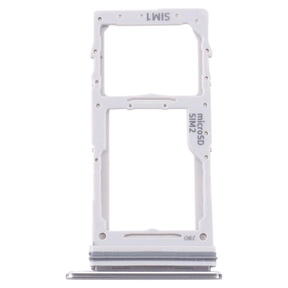 For Samsung Galaxy Note 10 Lite SM-N770 SIM Card Tray + SIM Card Tray / Micro SD Card Tray (Silver)