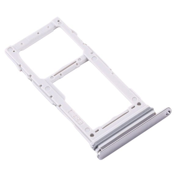 For Samsung Galaxy Note 10 Lite SM-N770 SIM Card Tray + SIM Card Tray / Micro SD Card Tray (Silver)