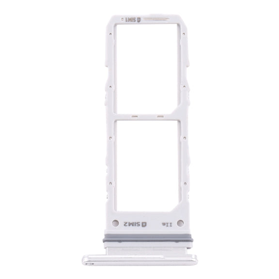 For Samsung Galaxy A90 5G SM-A908 SIM Card Tray + SIM Card Tray (Silver)