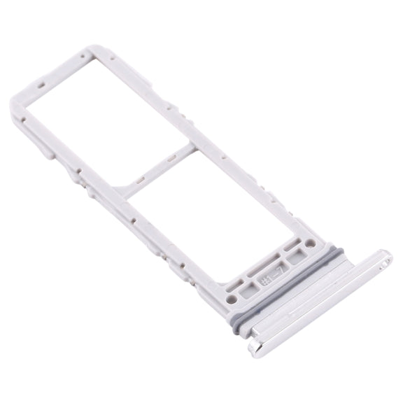 For Samsung Galaxy A90 5G SM-A908 SIM Card Tray + SIM Card Tray (Silver)