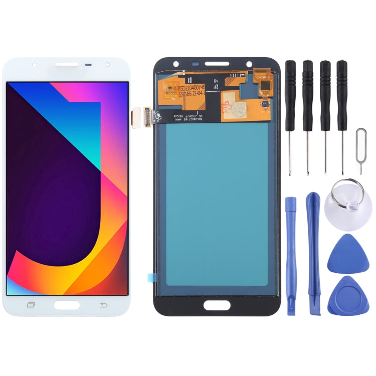 TFT Material LCD Screen and Digitizer Full Assembly for Galaxy J7 Neo / J701, J7 Nxt, J7 Core, J701F/DS, J701M(White)