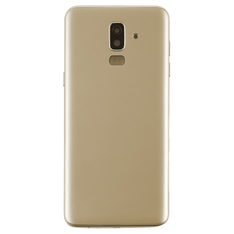 For Galaxy J8 (2018), J810F/DS, J810Y/DS, J810G/DS Back Cover with Side Keys & Camera Lens (Gold)