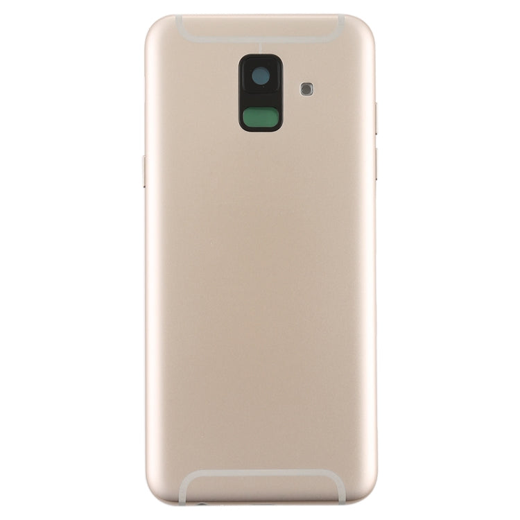 For Galaxy A6 (2018) / A600F Back Cover with Side Keys & Camera Lens (Gold)