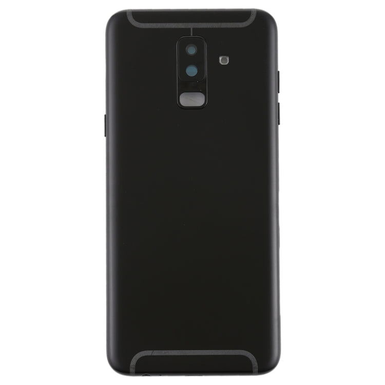 For Galaxy A6+ (2018) / A605 Back Cover with Side Keys & Camera Lens (Black)