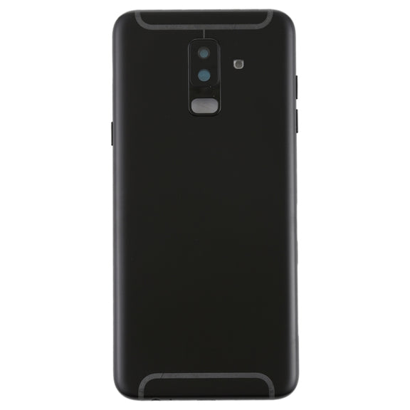 For Galaxy A6+ (2018) / A605 Back Cover with Side Keys & Camera Lens (Black)