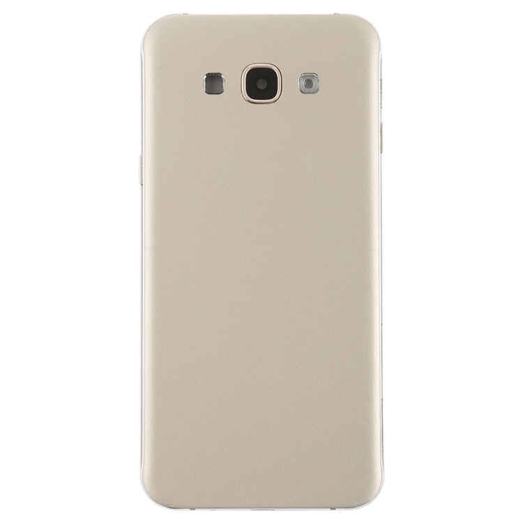 For Galaxy A8 Back Cover with Side Keys & Camera Lens (Gold)