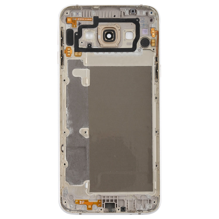 For Galaxy A8 Back Cover with Side Keys & Camera Lens (Gold)
